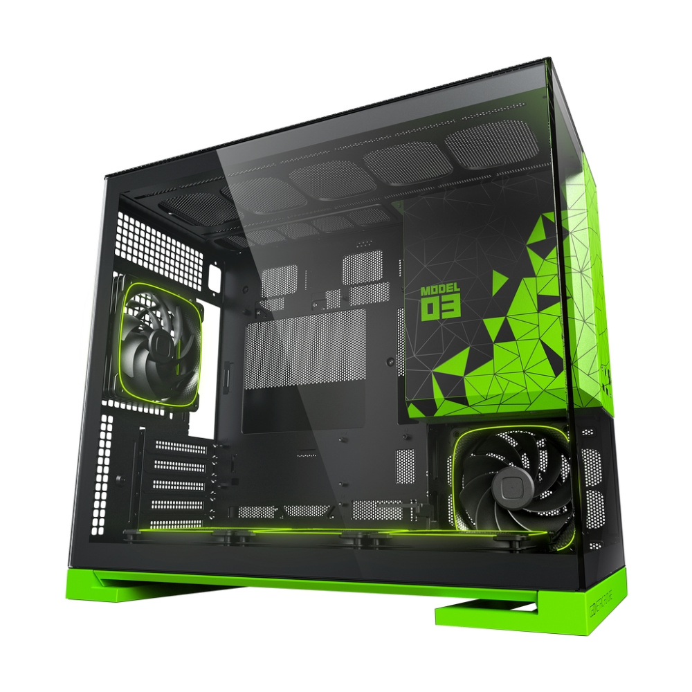 Компьютерный корпус Geometric Future Model 3 TG Green with ARGB fans (1AM3NZGB00110)