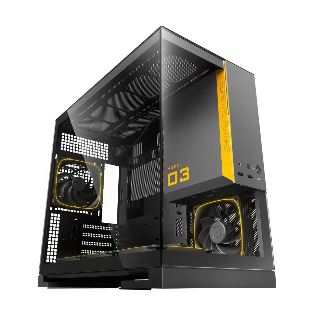 Компьютерный корпус Geometric Future Model 3 TG Black/Gray with ARGB fans (1AM3NZBK00110)