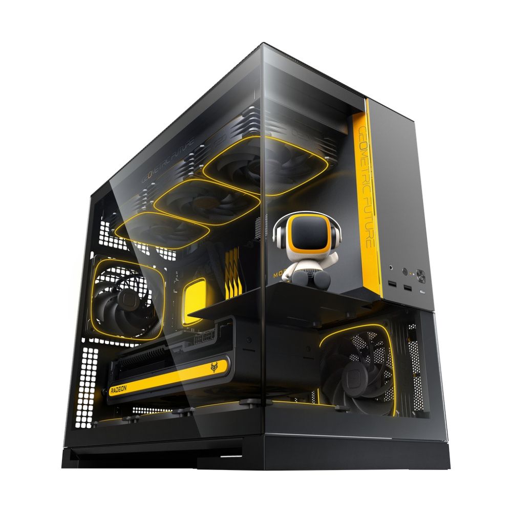 Компьютерный корпус Geometric Future Model 3 TG Black/Gray with ARGB fans (1AM3NZBK00110)