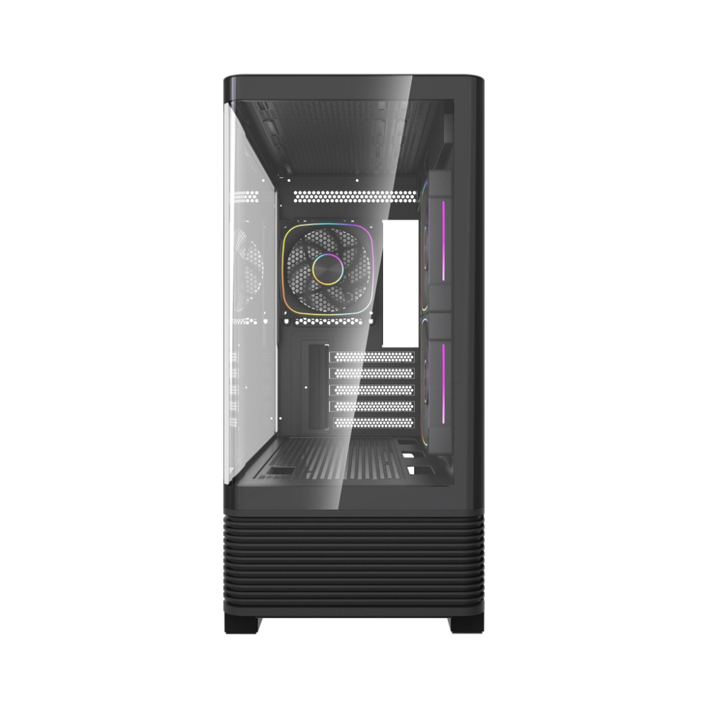 Компьютерный корпус Powercase Vision Micro M6B Curve Glass ARGB Black (CVMM6B-A3)