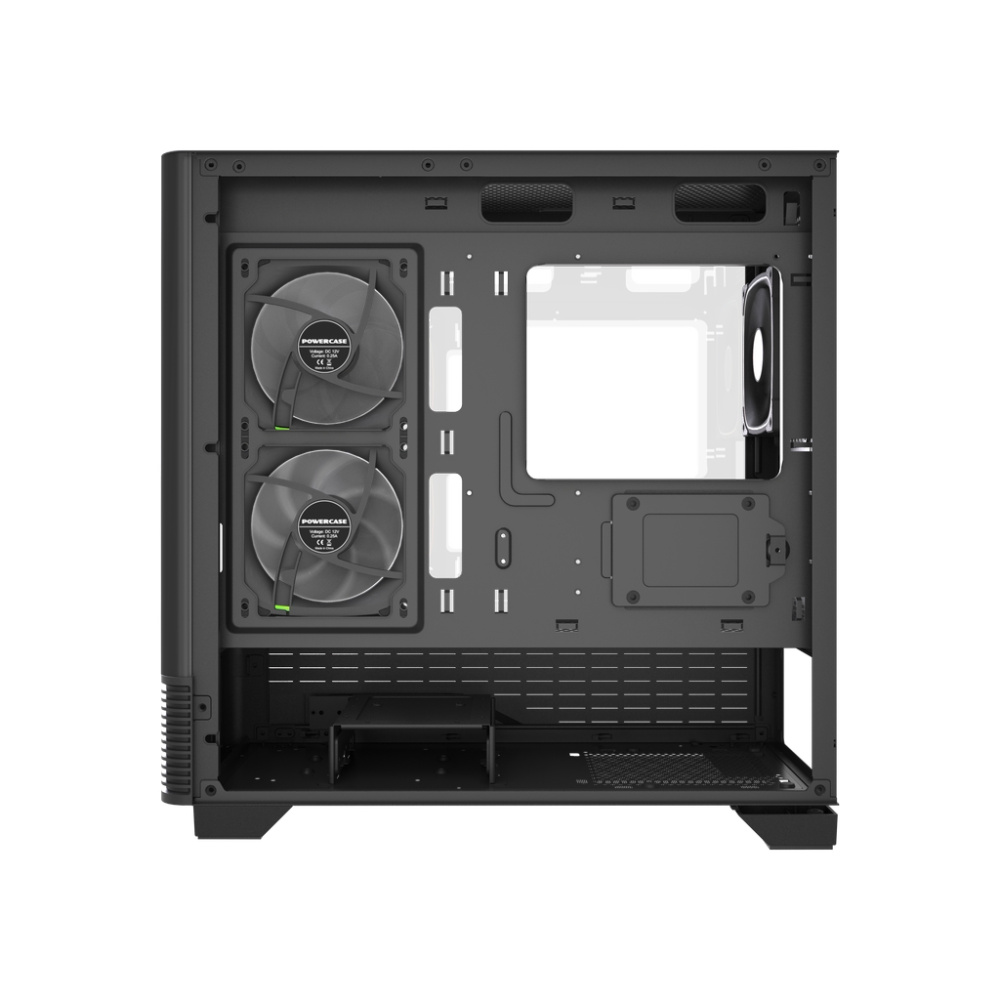 Компьютерный корпус Powercase Vision Micro M6B Curve Glass ARGB Black (CVMM6B-A3)