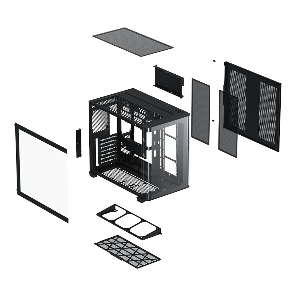 Компьютерный корпус XASTRA QR500 7ARGB-FM-C10-UC Curve Glass ARGB Black (QR500-7FM12A-C10-UC)