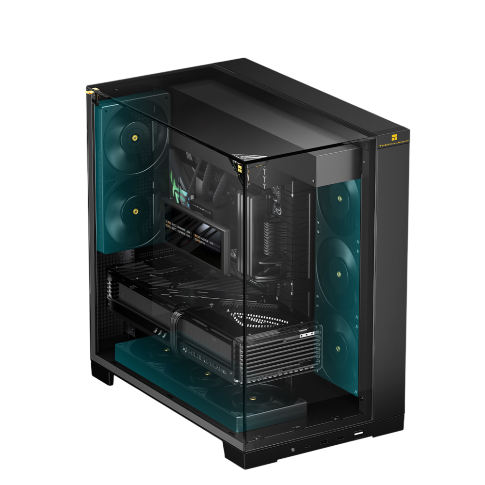 Компьютерный корпус Thermalright TR-A70 FAN5-C Black (TRA70F5CB)