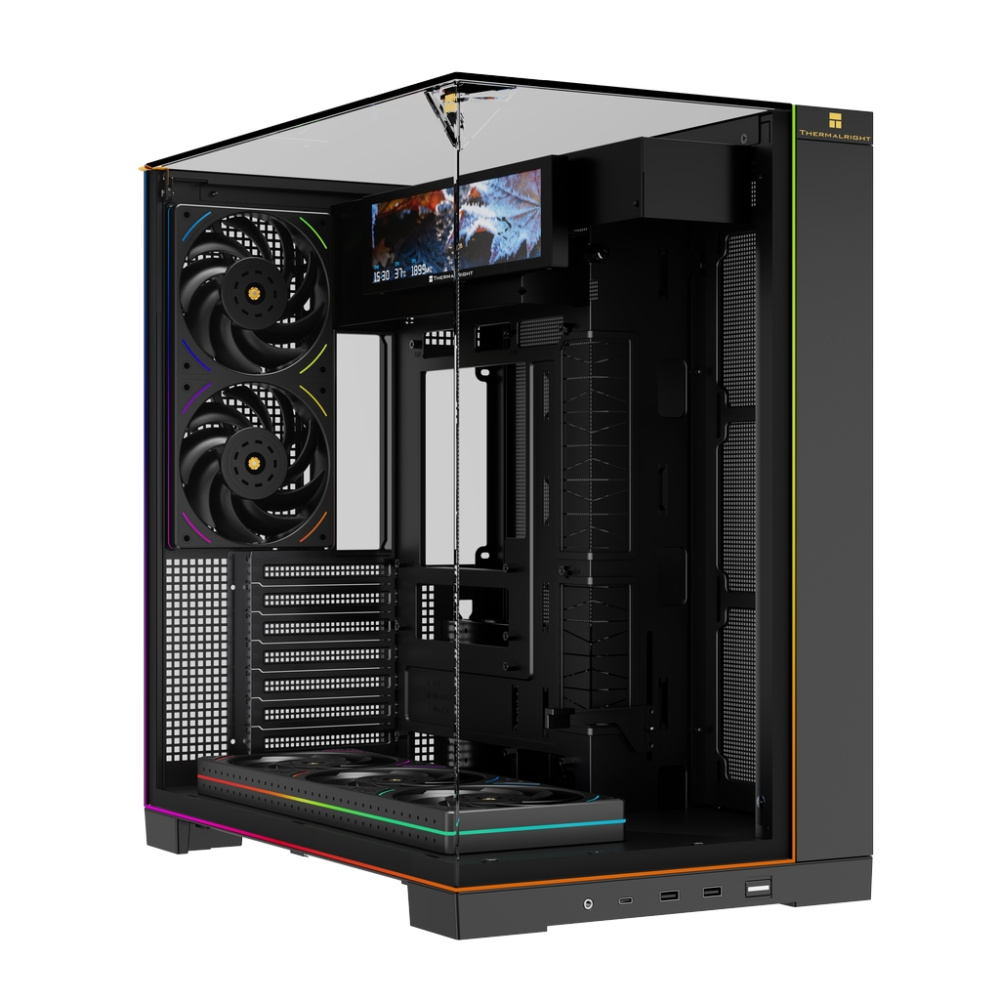 Компьютерный корпус Thermalright TR-A70 Vision FanUB TG Black (TRA70VFUBB)