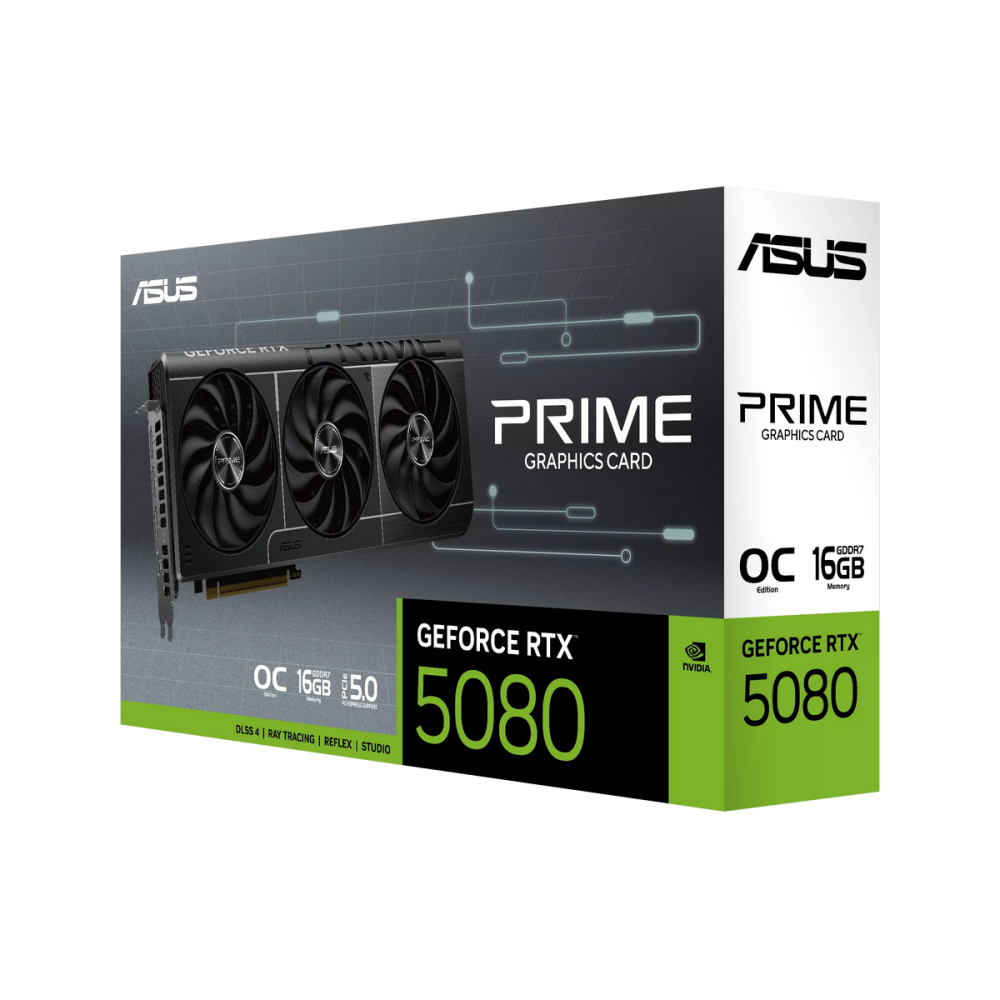 Видеокарта ASUS (PRIME-RTX5080-O16G-EVO) GeForce RTX 5080 16GB PRIME EVO OC (90YV0LX4-M0NA00)