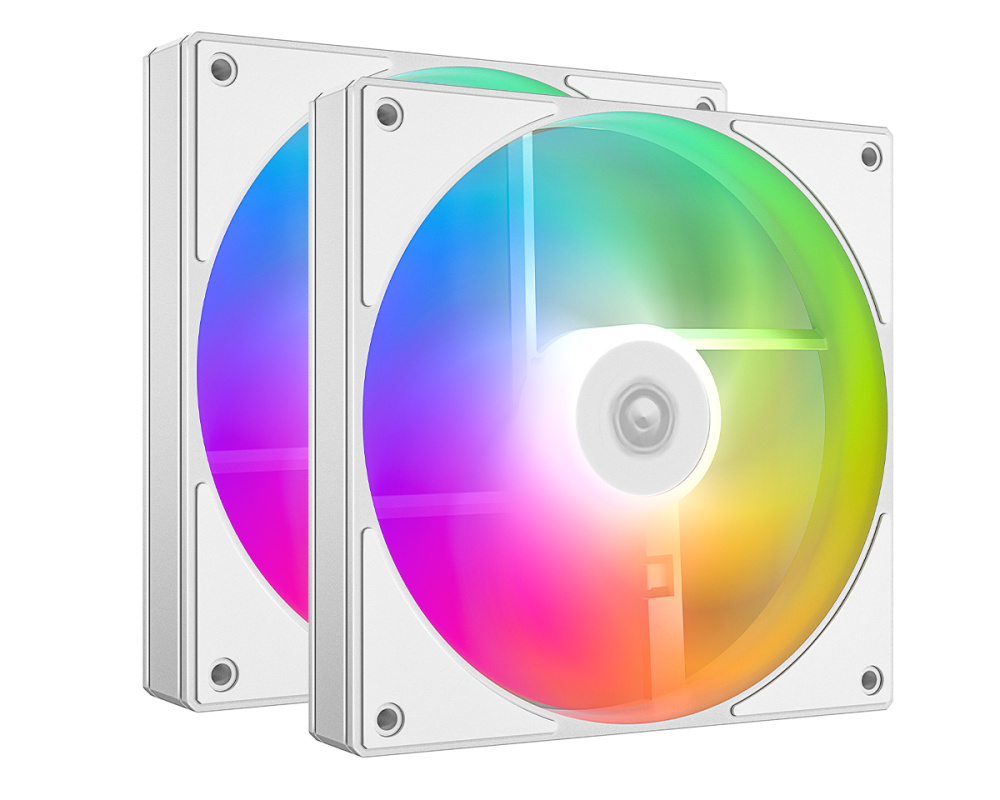 Комплект вентиляторов для корпуса ID-COOLING AS-140-ARGB-W DUET (2 in 1) ARGB White