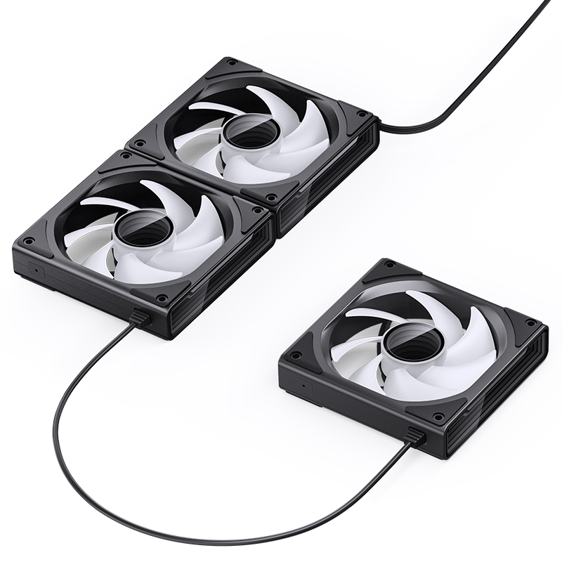 Комплект вентиляторов для корпуса JONSBO ZK-120B (3 in 1) ARGB LED Black