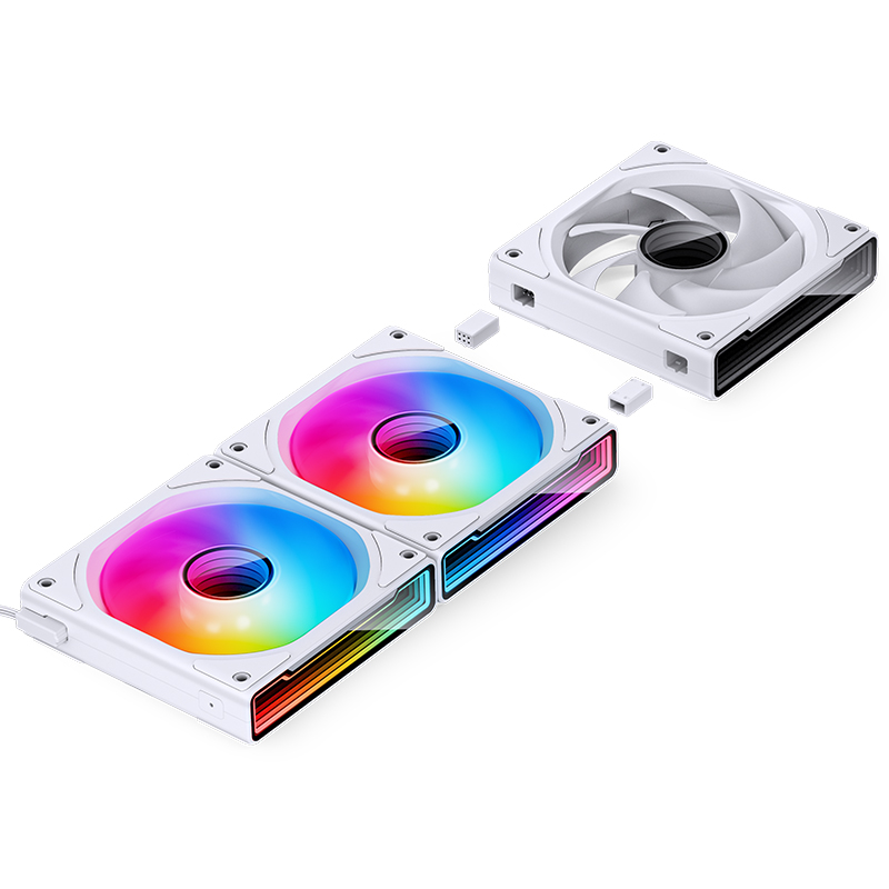 Комплект вентиляторов для корпуса JONSBO ZK-120W (3 in 1) ARGB LED White