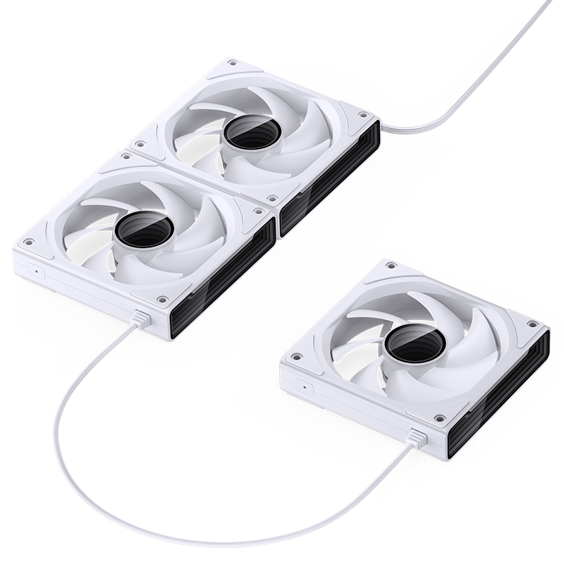 Комплект вентиляторов для корпуса JONSBO ZK-120W (3 in 1) ARGB LED White