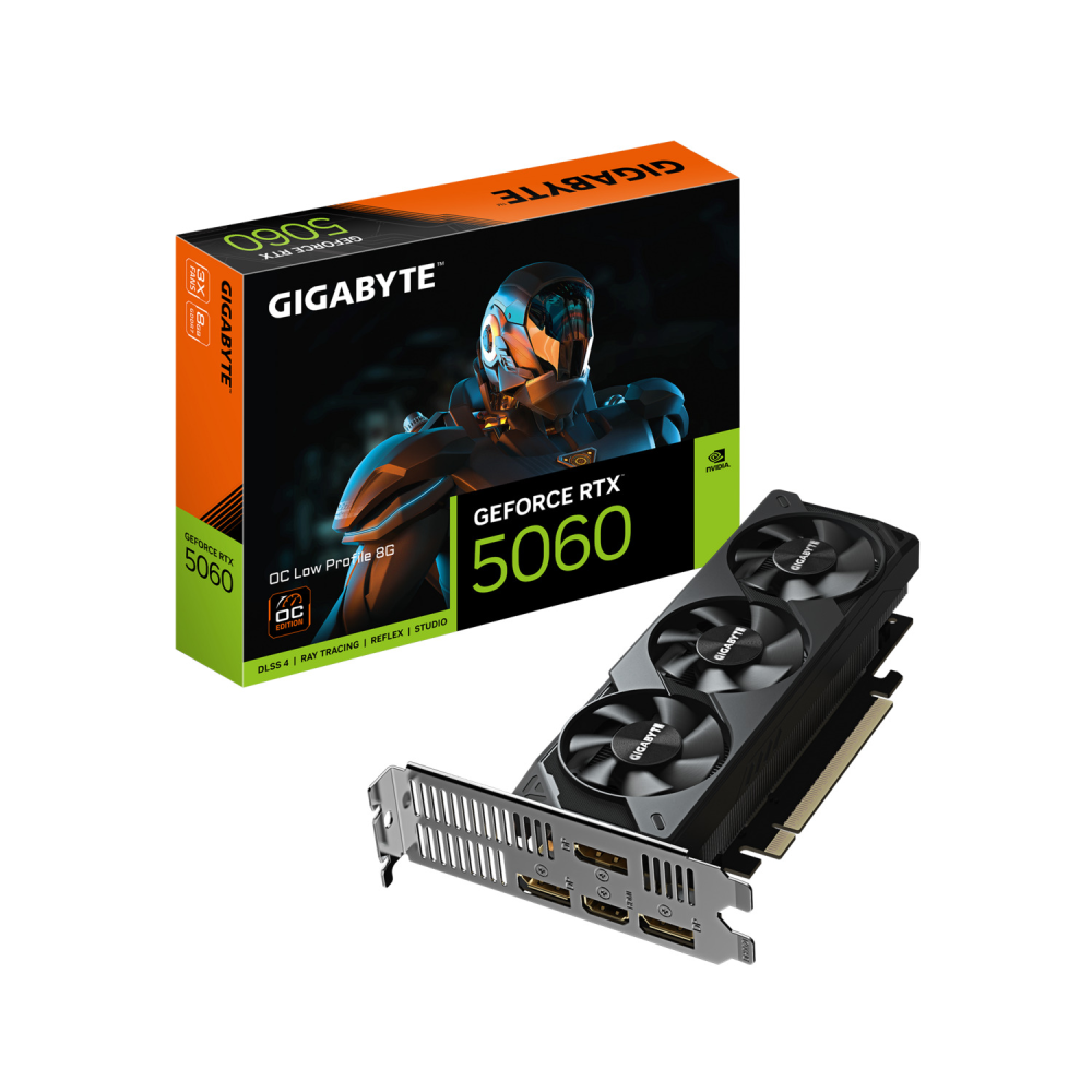 Видеокарта Gigabyte (GV-N5060OC-8GL) GeForce RTX 5060 8GB LP OC