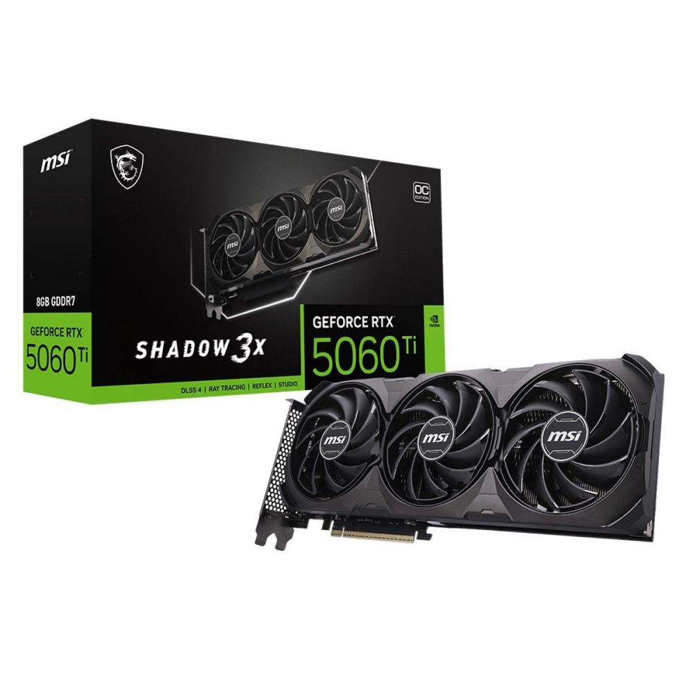 Видеокарта MSI (G506T-8S3CA) GeForce RTX 5060 Ti 8G SHADOW 3X OC CLASSIC