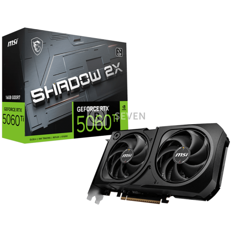 Видеокарта MSI (G506T-16S2P) GeForce RTX 5060 Ti 16GB SHADOW 2X PLUS