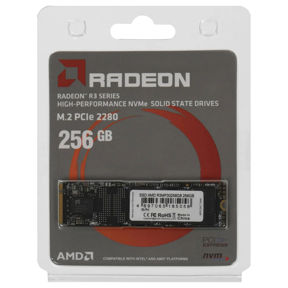 Твердотельный накопитель 256 Gb AMD Radeon R3 Series (R3MP30256G8)