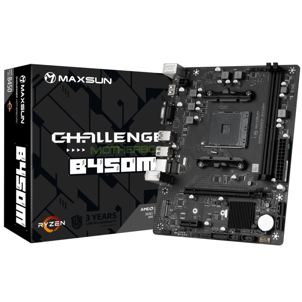 Материнская плата MaxSun MS-Challenger B450M (6940709669747)