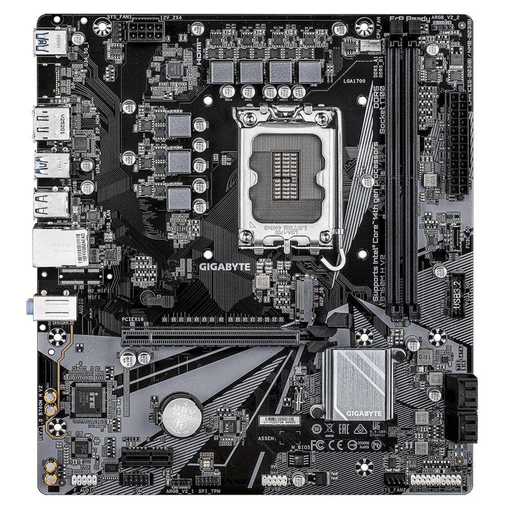 Материнская плата Gigabyte B760M H V2