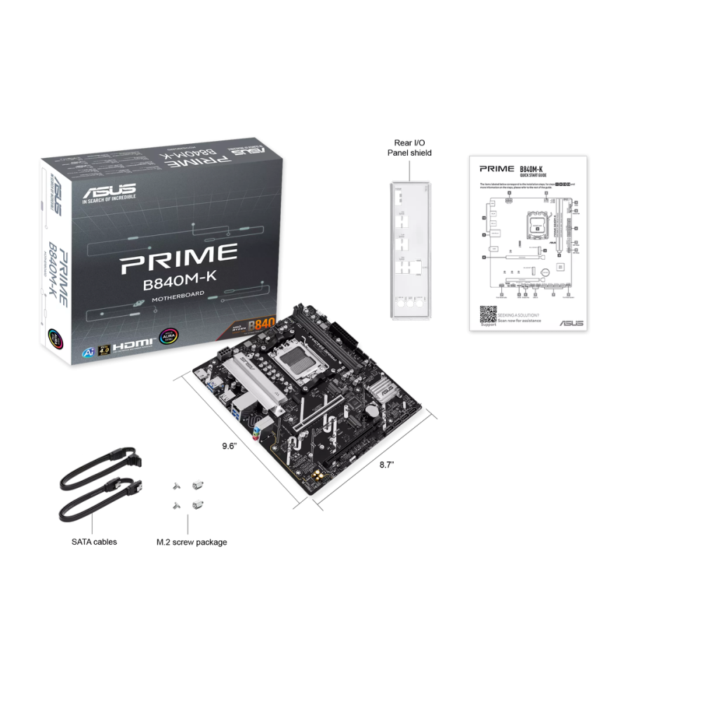 Материнская плата ASUS PRIME B840M-K (90MB1PK0-M0EAY0)
