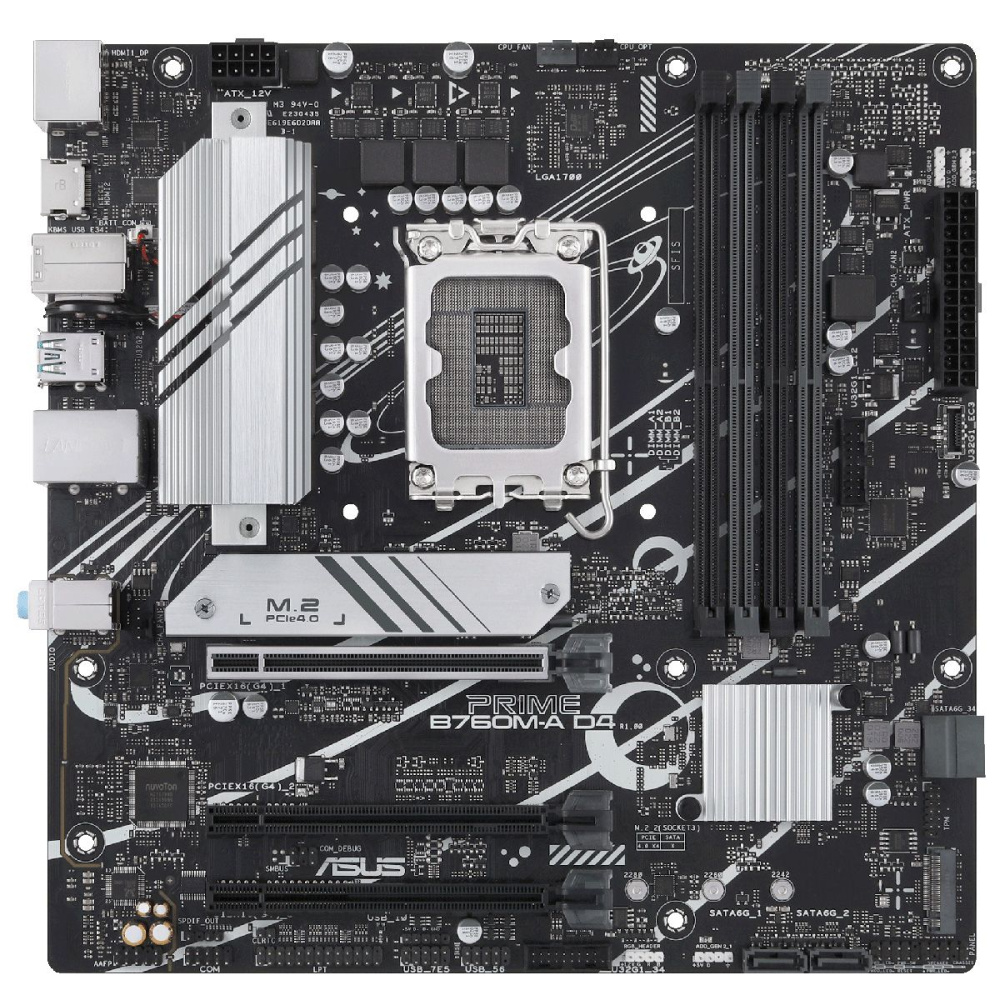 Материнская плата ASUS PRIME B760M-A D4-CSM (90MB1D00-M1EAYC)