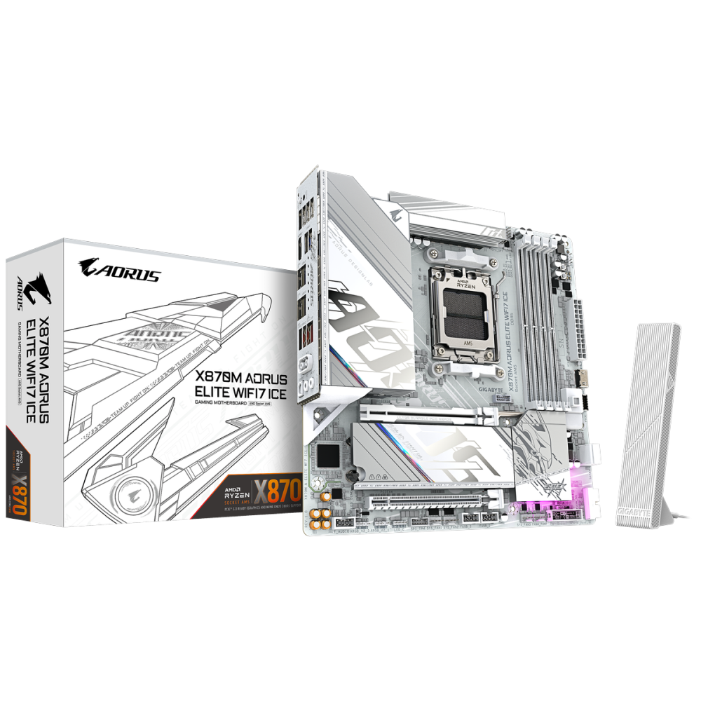 Материнская плата Gigabyte X870M AORUS ELITE WIFI7 ICE