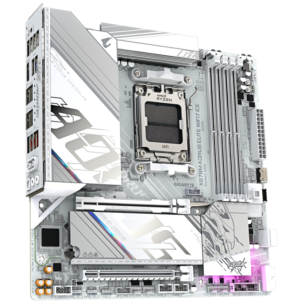 Материнская плата Gigabyte X870M AORUS ELITE WIFI7 ICE