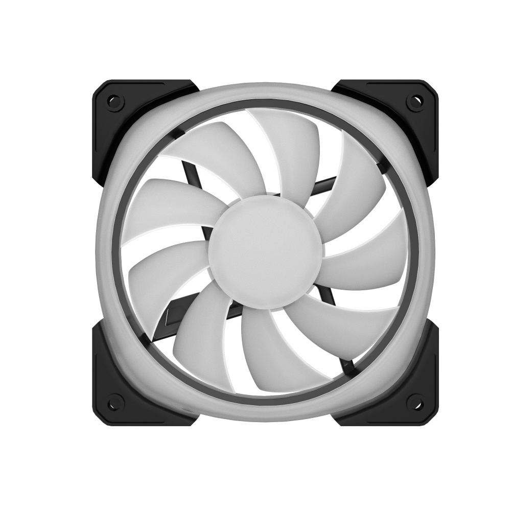 Вентилятор для корпуса Powercase ARGB Black (M21-12 ARGB) PWM Bulk