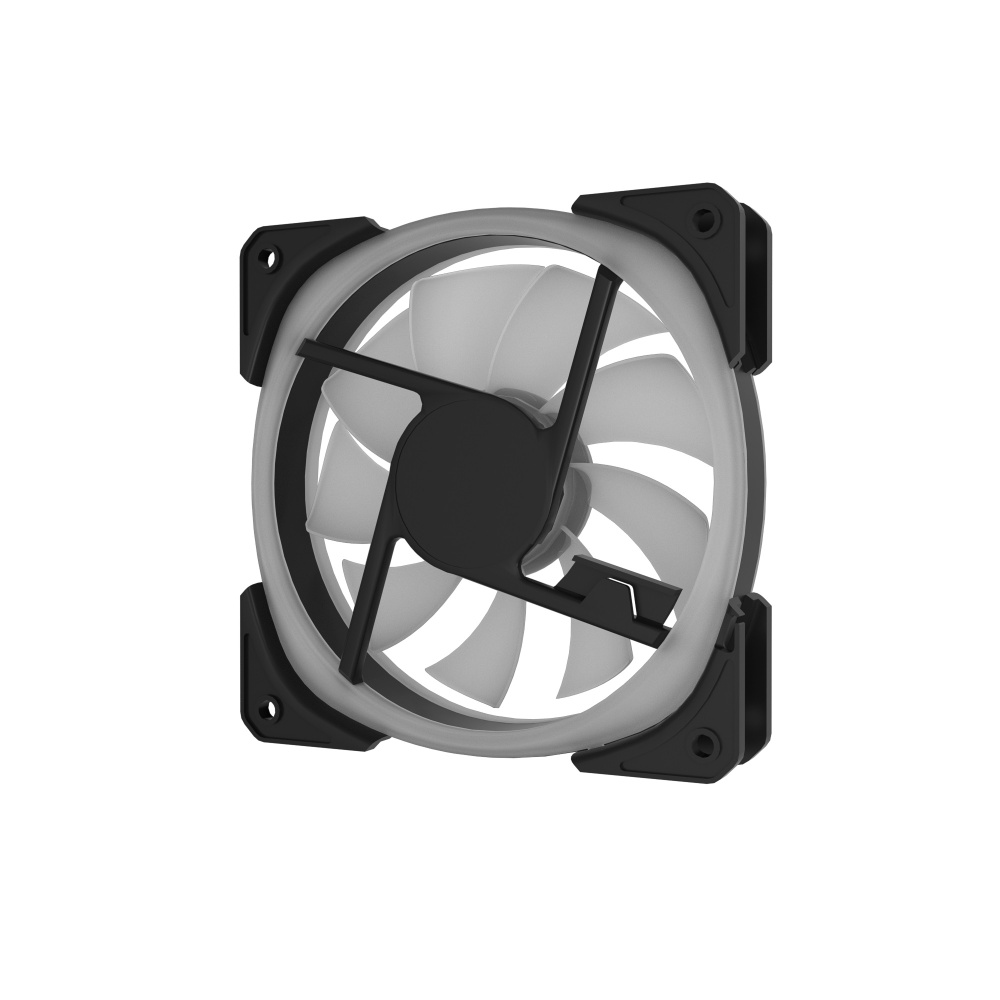 Вентилятор для корпуса Powercase ARGB Black (M21-12 ARGB) PWM Bulk