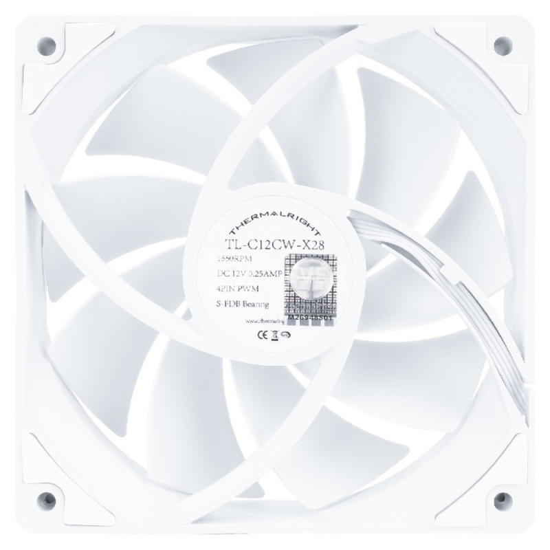 Вентилятор для корпуса Thermalright TL-C12CW-X28 White (TRTLC12CWX28)
