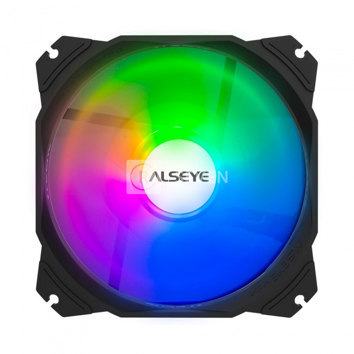 Вентилятор для корпуса ALSEYE Black M120-PB RGB