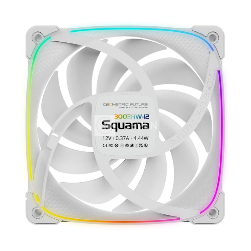 Вентилятор для корпуса Geometric Future Squama 3003RW-12 ARGB Reverse White (1F3003R112100)