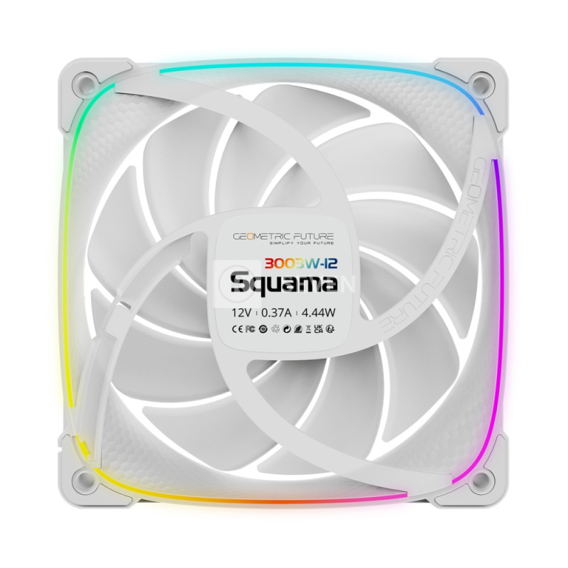 Вентилятор для корпуса Geometric Future Squama 3003W-12 ARGB White (1F3003W112000)