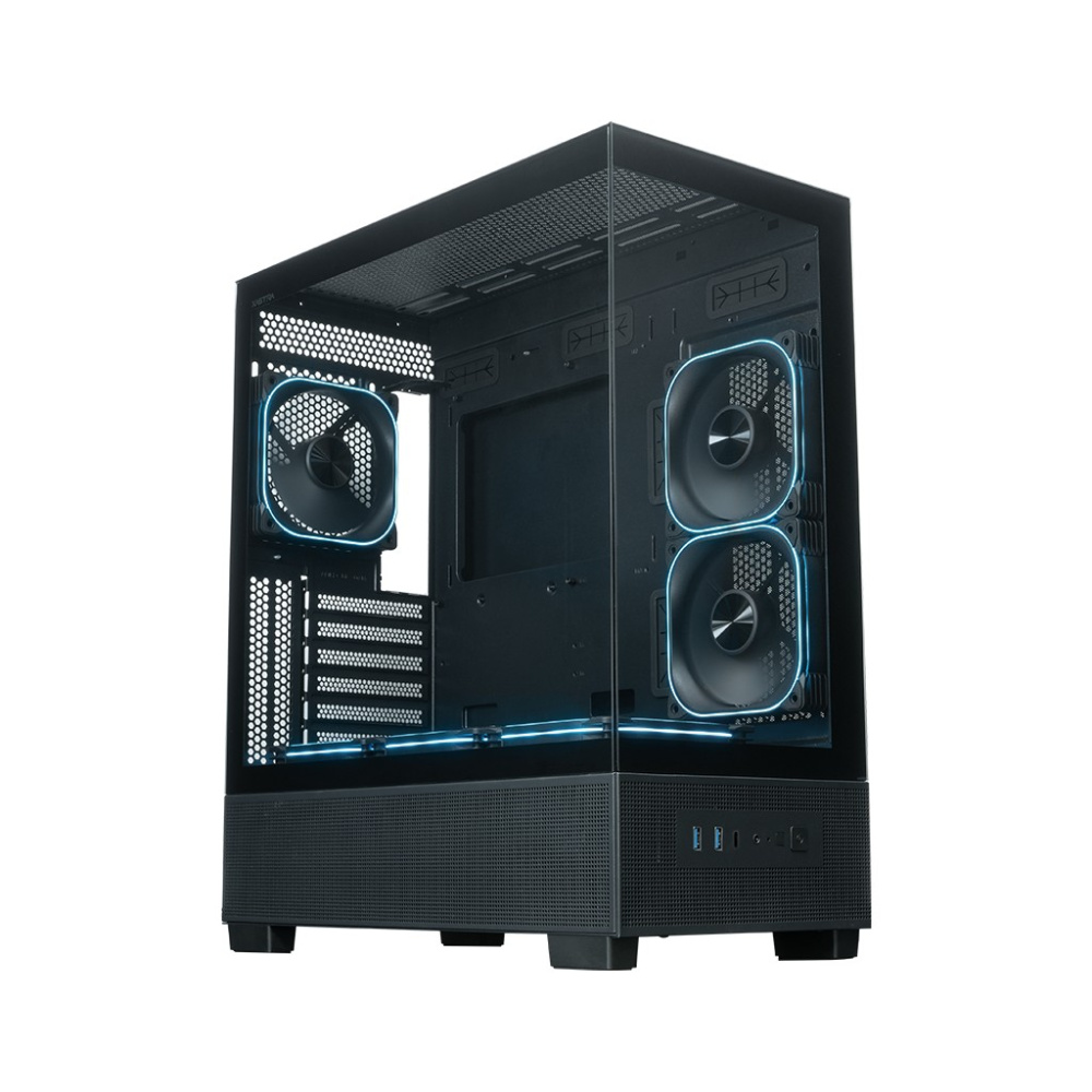Компьютерный корпус XASTRA Q500 6ARGB-FG-C10-UC ARGB Black (Q500-6FG12A-C10-UC)