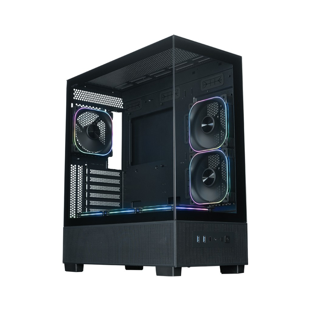 Компьютерный корпус XASTRA Q500 6ARGB-FG-C10-UC ARGB Black (Q500-6FG12A-C10-UC)