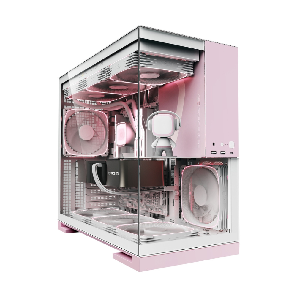 Компьютерный корпус Geometric Future Model 5 White Pink (1AM5WKPK00100)