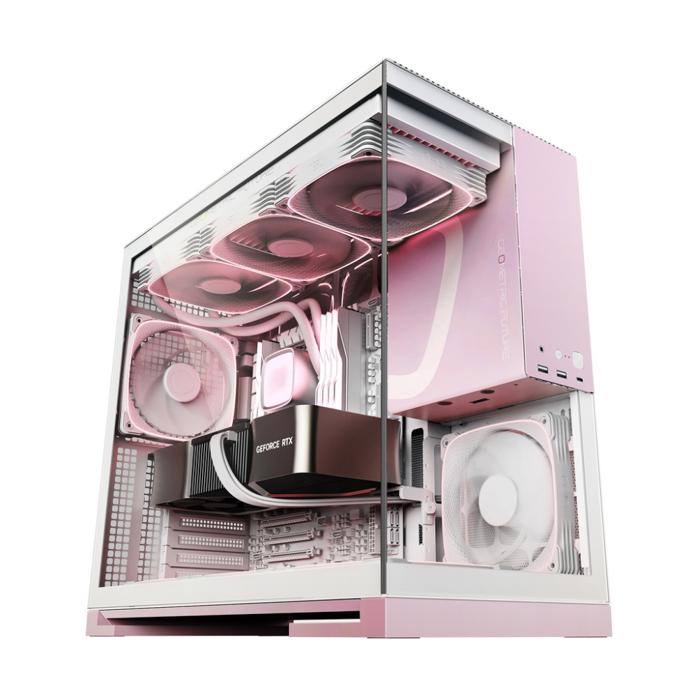 Компьютерный корпус Geometric Future Model 5 White Pink (1AM5WKPK00100)