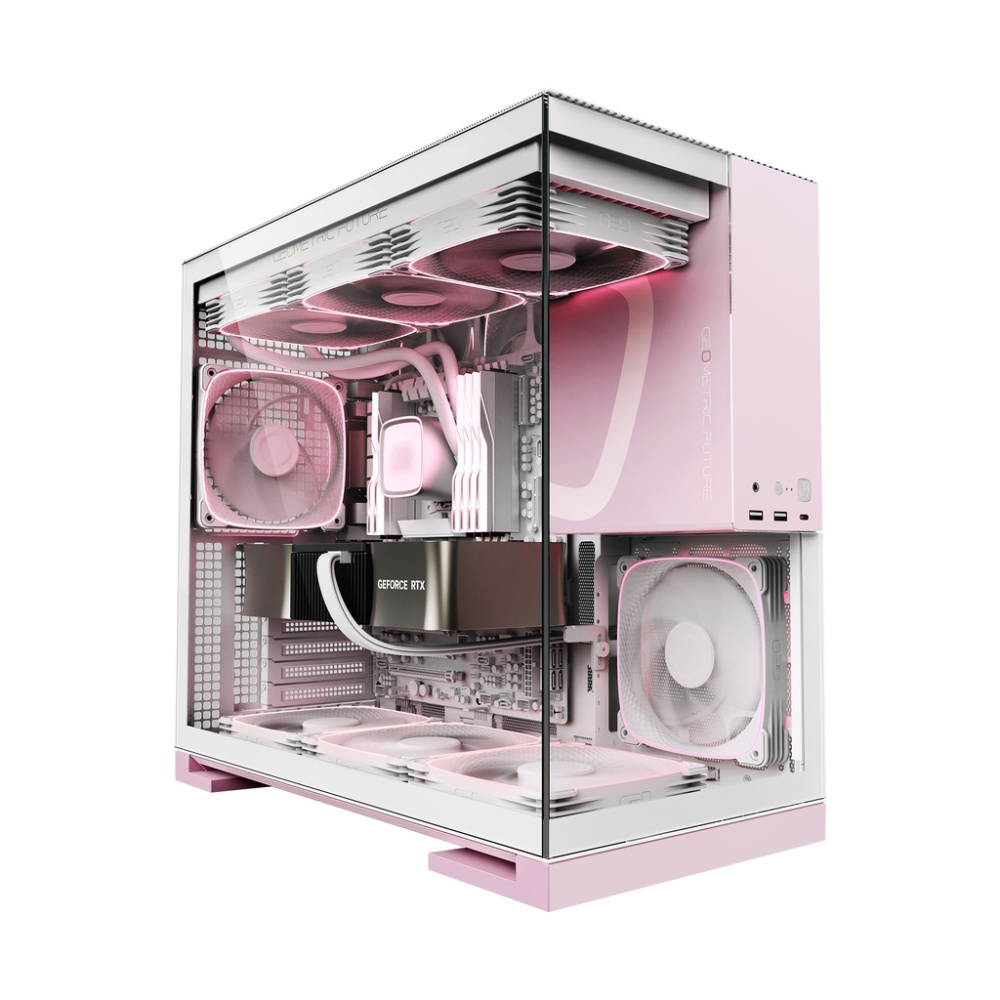 Компьютерный корпус Geometric Future Model 5 White Pink (1AM5WKPK00100)