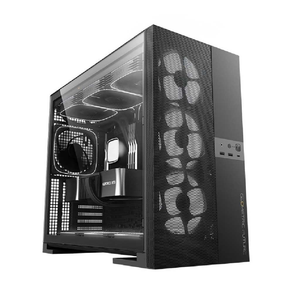 Компьютерный корпус Geometric Future Model 5 ARGB Vent Black with fans (1AM5VTBK01100)