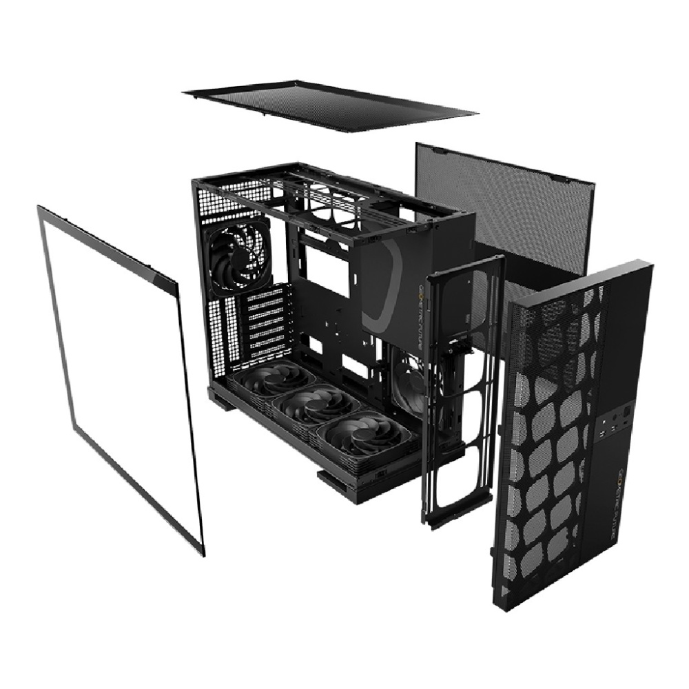 Компьютерный корпус Geometric Future Model 5 ARGB Vent Black with fans (1AM5VTBK01100)