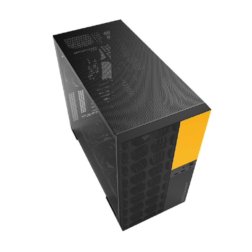 Компьютерный корпус Geometric Future Model 5 ARGB Vent Black Yellow with fans (1AM5VTBY01100)