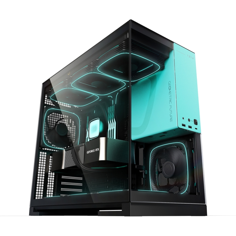 Компьютерный корпус Geometric Future Model 5 Black/Blue with fans (1AM5WKBB00110)