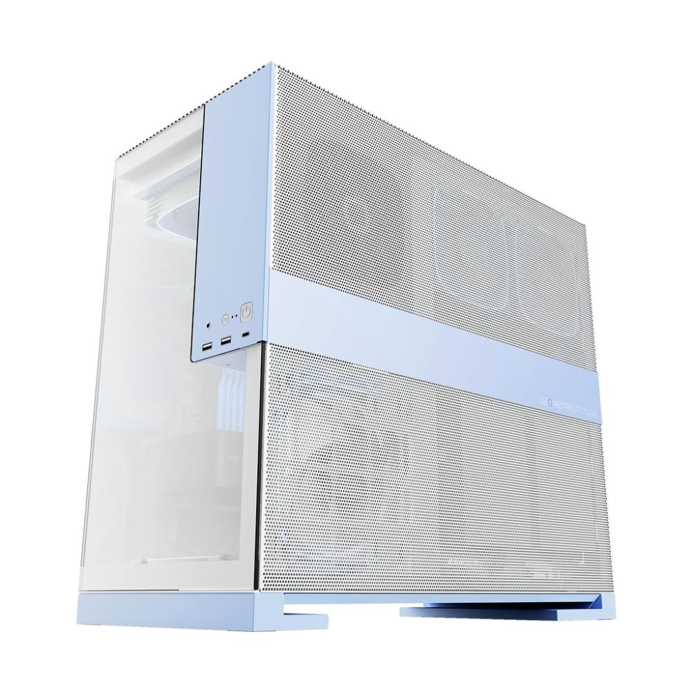 Компьютерный корпус Geometric Future Model 5 White/Blue with fans (1AM5WKPB01100)