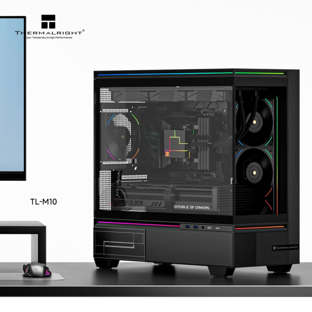 Компьютерный корпус Thermalright M10 TG Black (TRTLM10B)