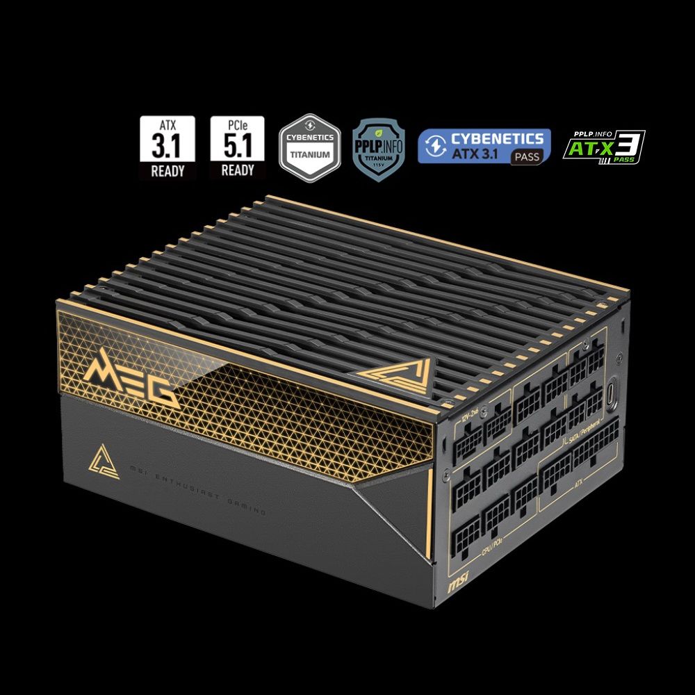 Блок питания MSI 1600W MEG Ai1600T 16 Pin (PCIe 5.0 Connector Cable Details)