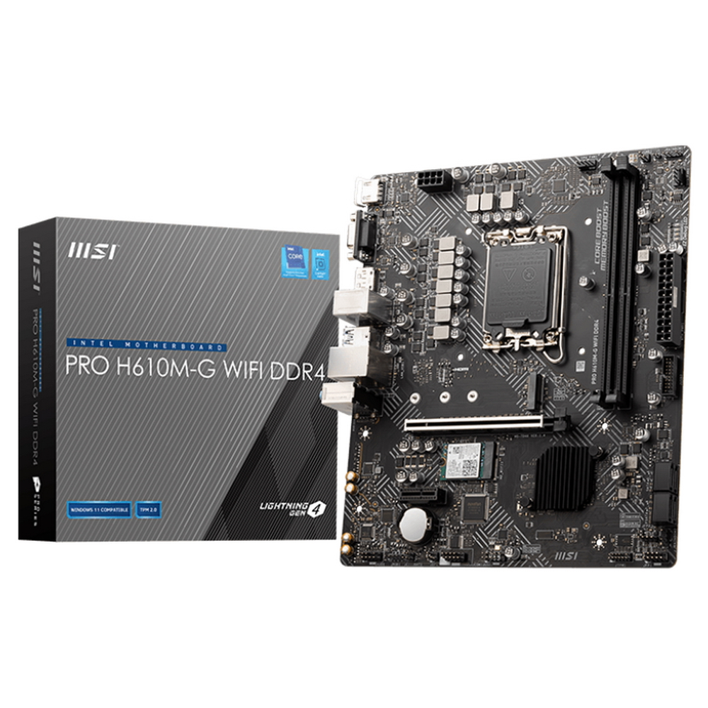 Материнская плата MSI PRO H610M-G WIFI DDR4