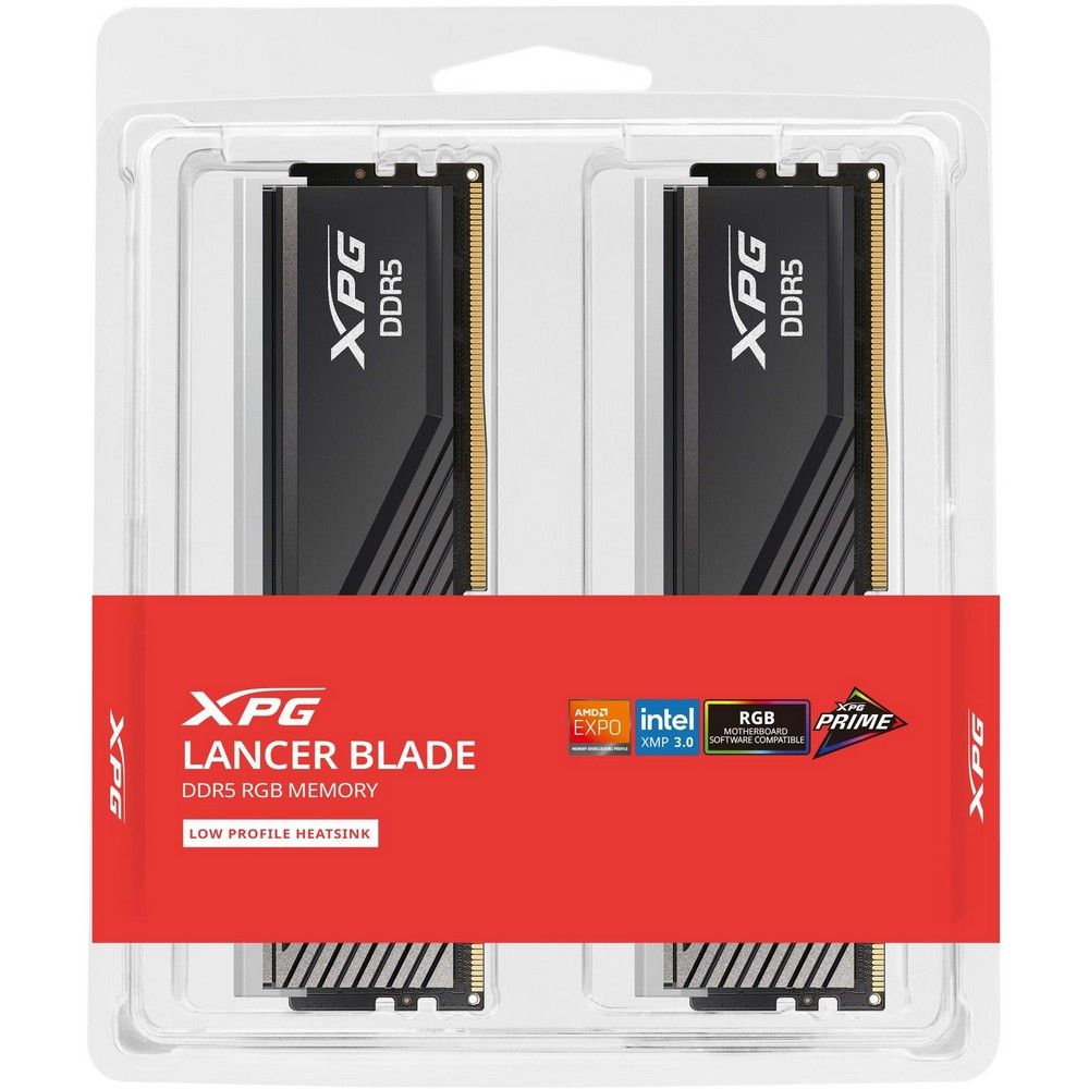 Оперативная память 16 Gb 5600 MHz ADATA XPG Lancer Blade Black RGB (AX5U5600C468G-DTLABRBK)