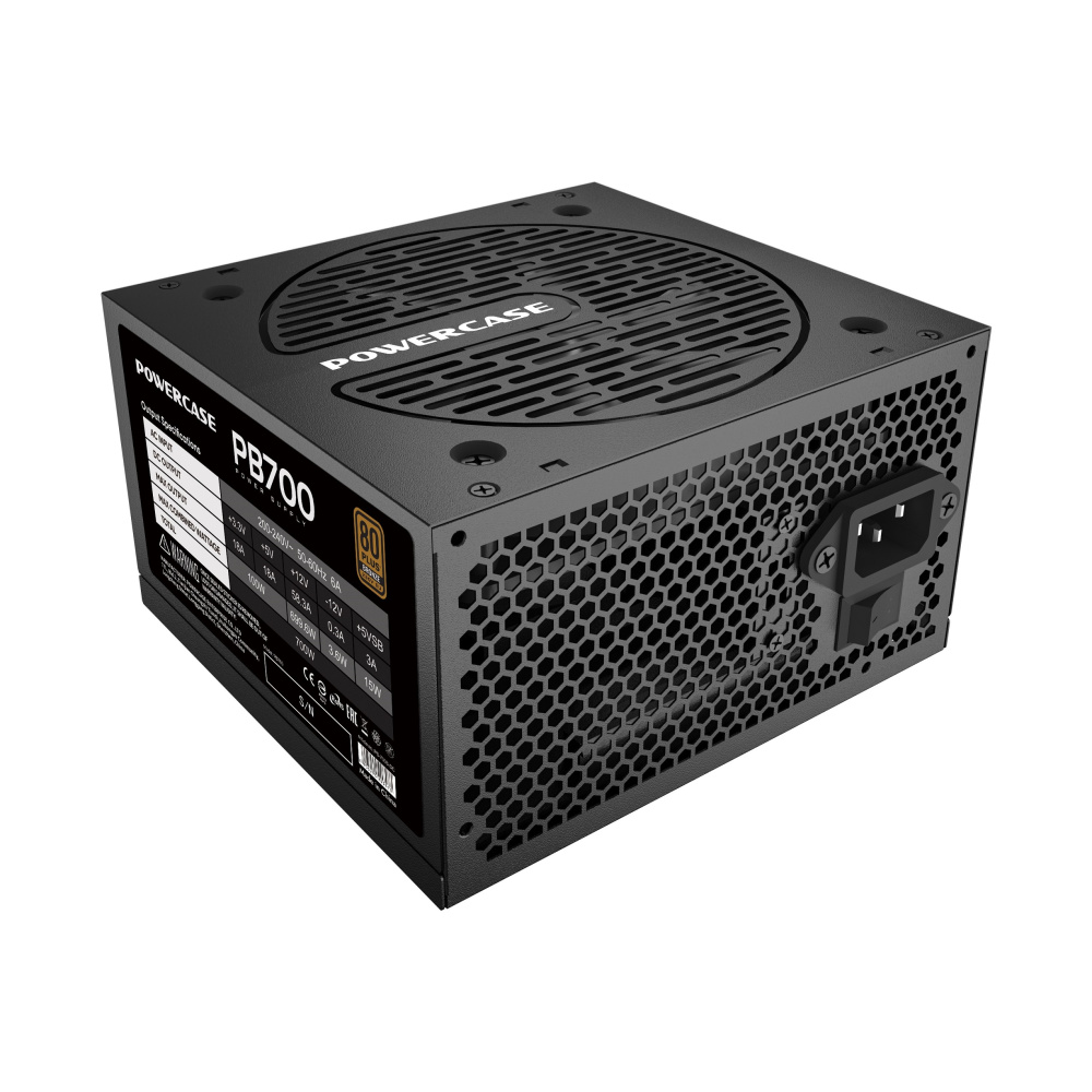 Блок питания Powercase 700W PB700 Black (PS-700B-DC)