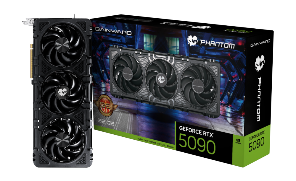 Видеокарта GAINWARD (NE75090S19R5-GB2020P) GeForce RTX 5090 32GB PHANTOM GS