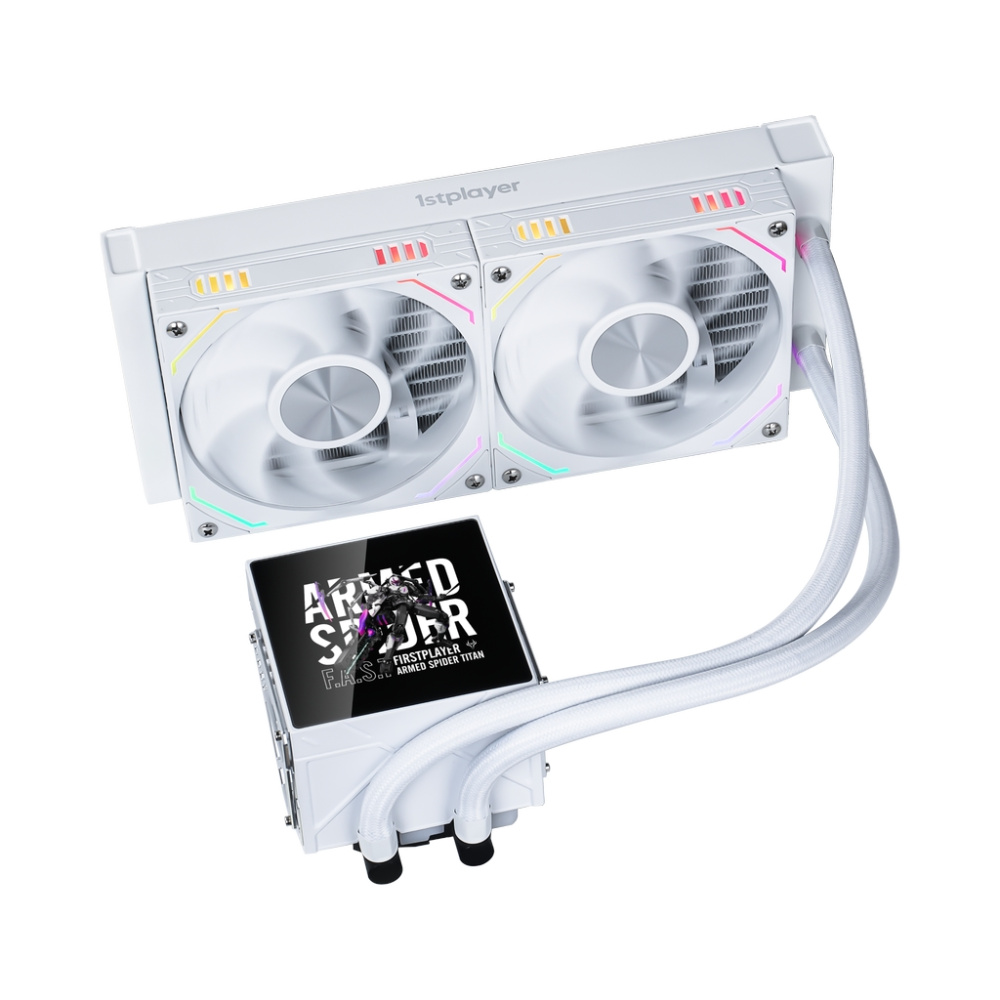 Система жидкостного охлаждения для процессора 1STPLAYER F.A.S.T. FT-240 ARGB LCD White (FT-240-WH)