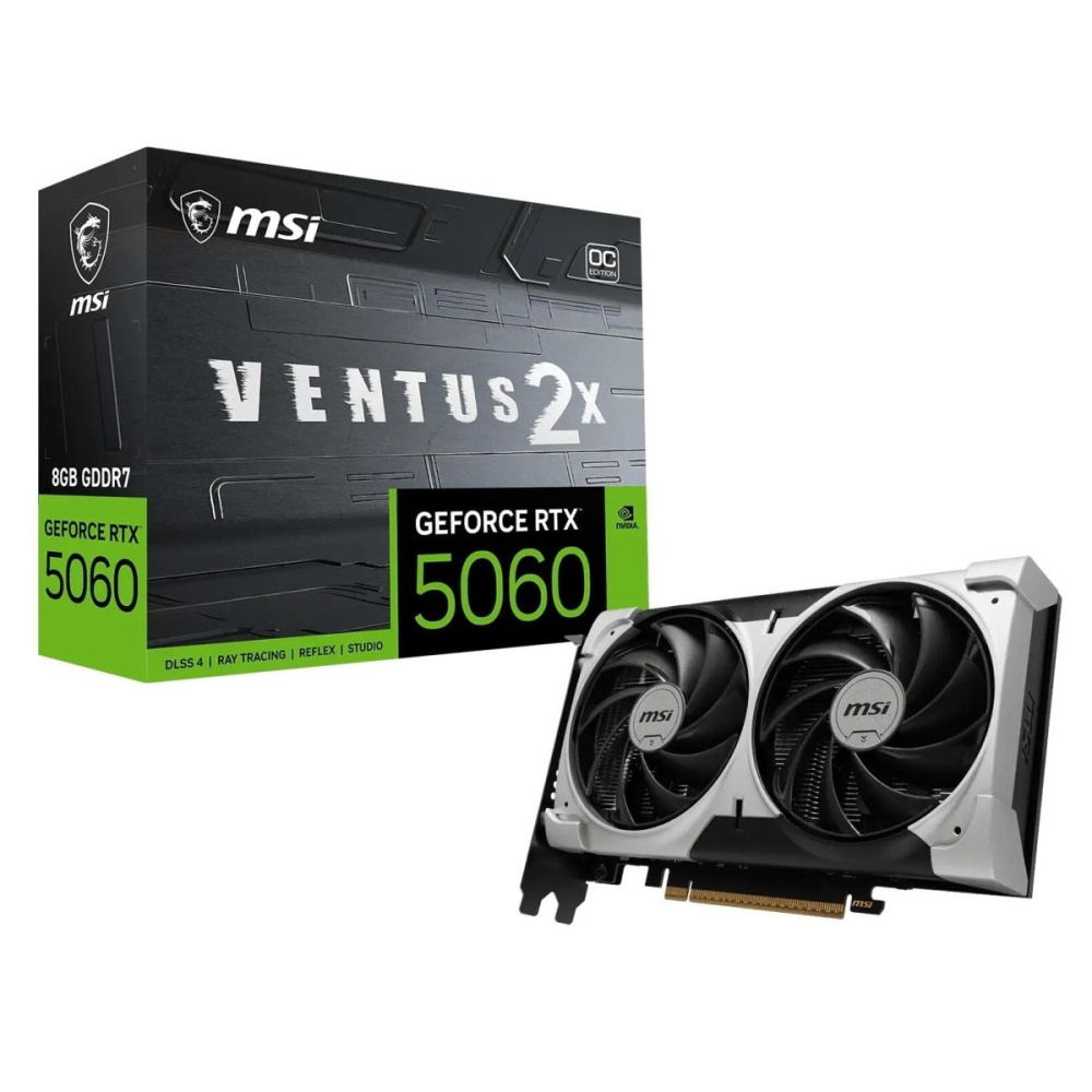 Видеокарта MSI (G5060-8V2V1) GeForce RTX 5060 8GB VENTUS 2X OC V1