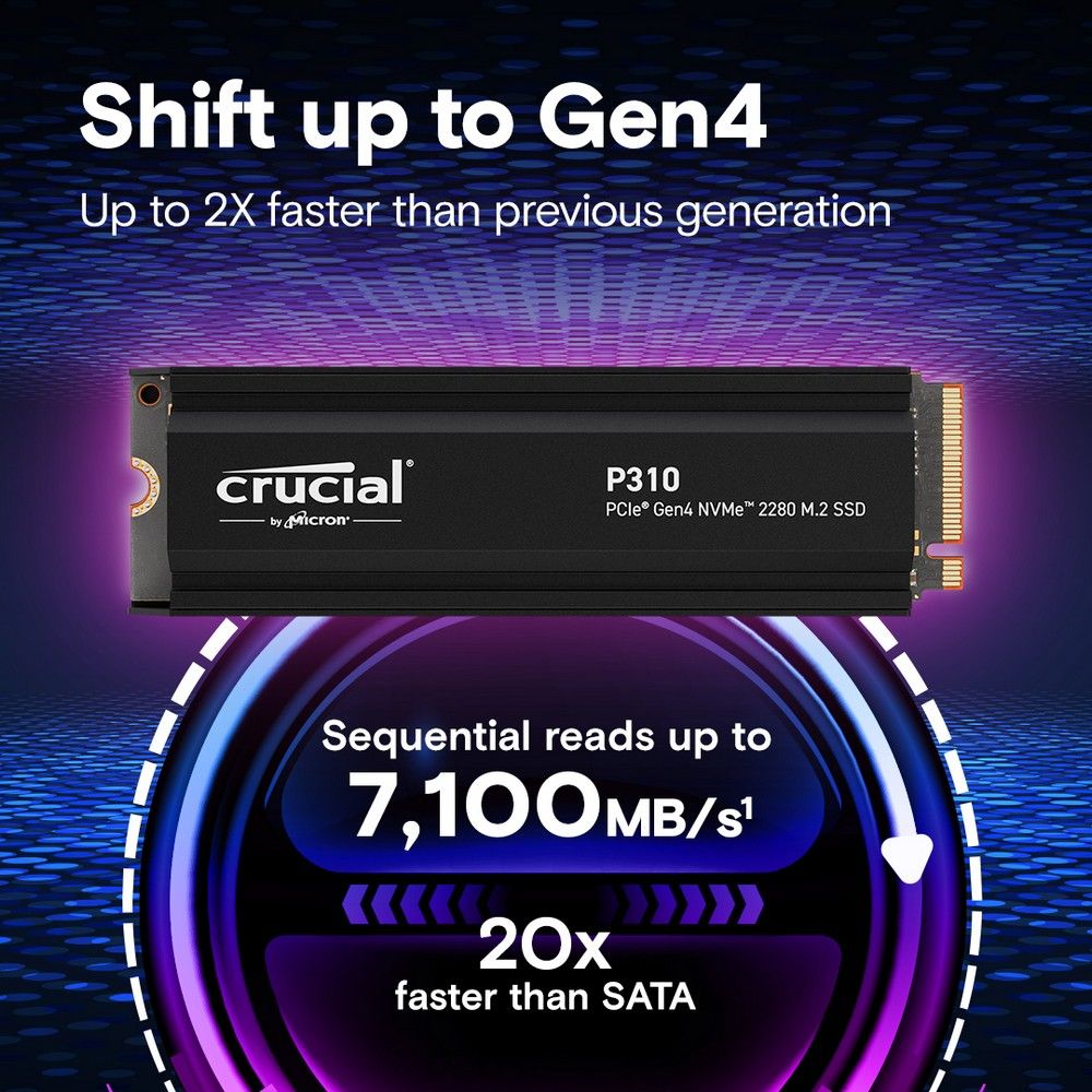 Твердотельный накопитель CRUCIAL 1000 Gb P310 (CT1000P310SSD5)