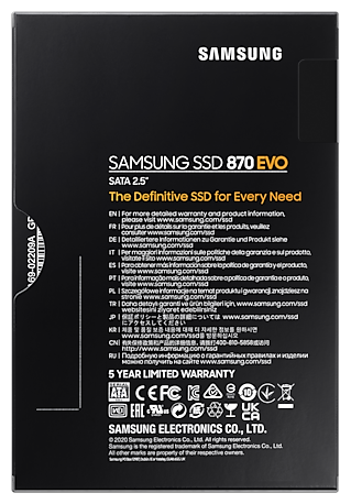 Твердотельный накопитель Samsung 4000 Gb 870 EVO (MZ-77E4T0BW)