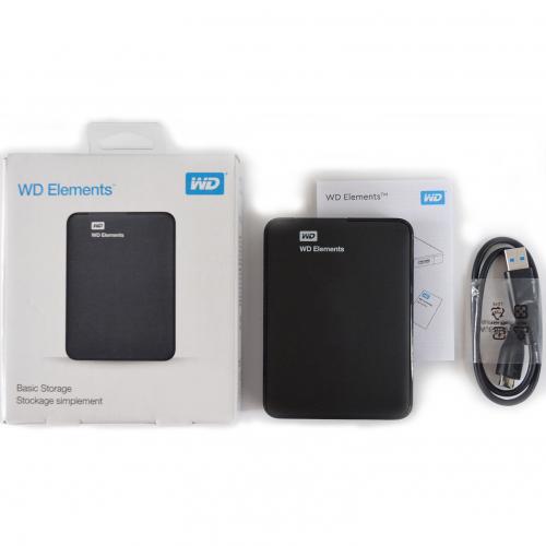 Внешний HDD Western Digital 1000 Gb ELEMENTS Black (WDBUZG0010BBK-WESN)